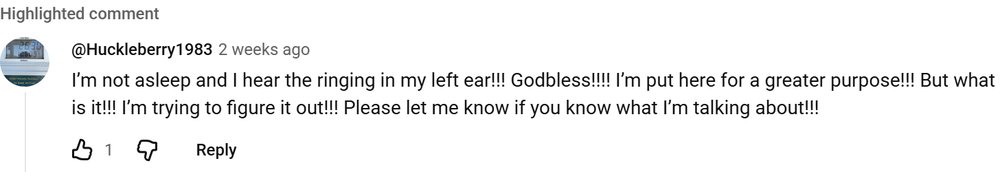 YouTube comment