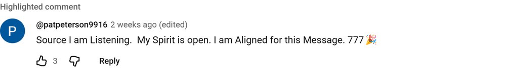 YouTube comment